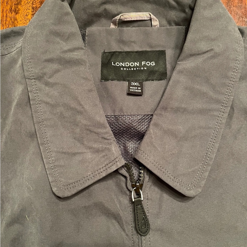 London Fog Men's Charcoal Raincoat